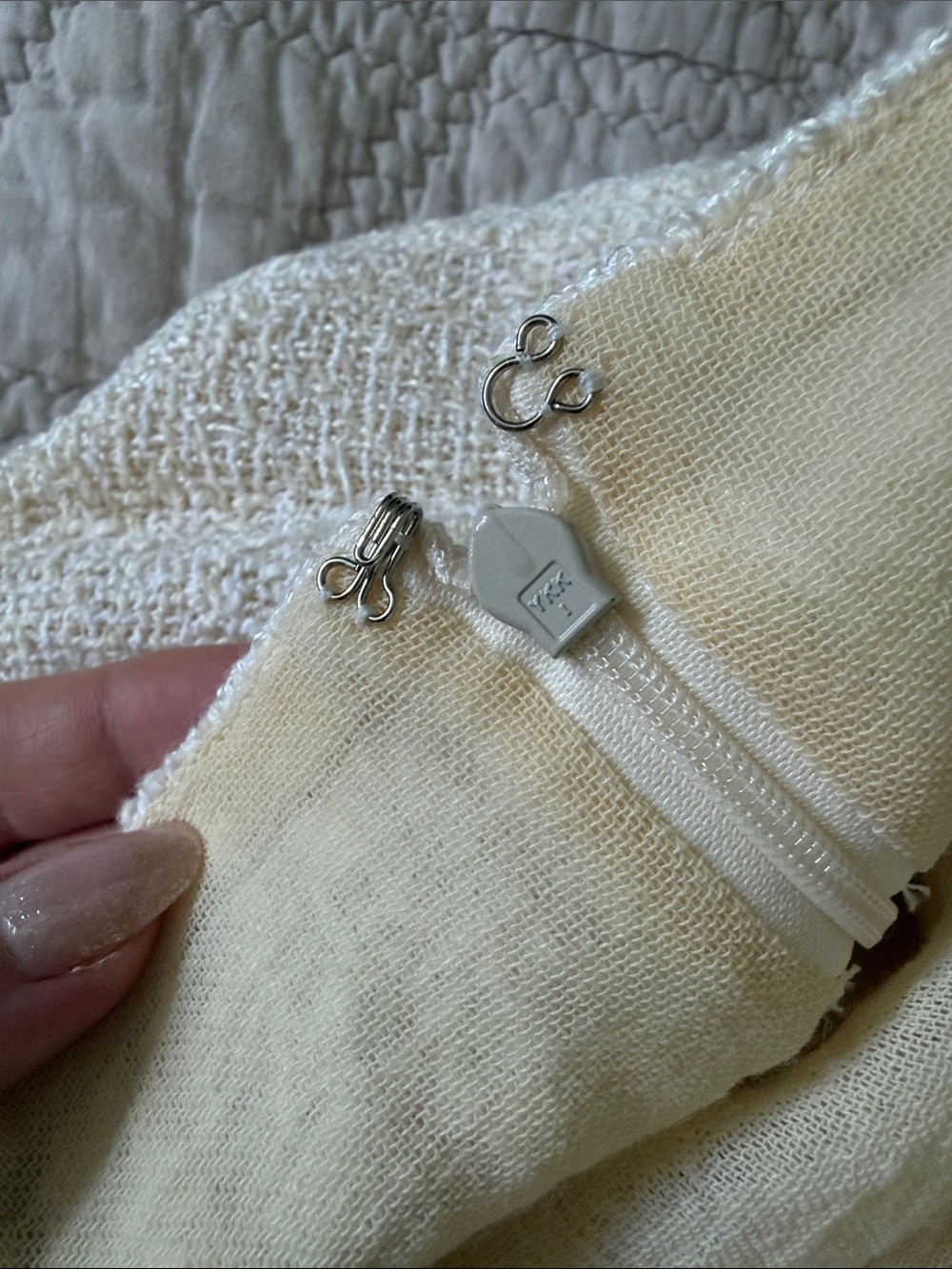 CHANEL Cream tweed High-Waist Mini Skirt with xs - Picture 8 of 10
